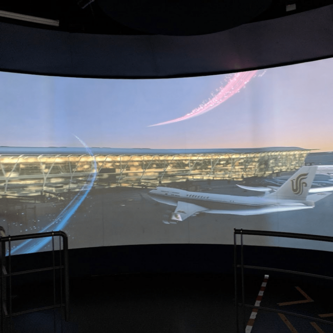 Flugzeuge im Flughafen