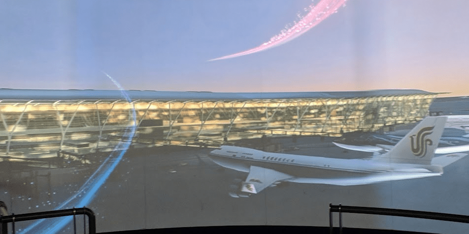 Flugzeuge im Flughafen