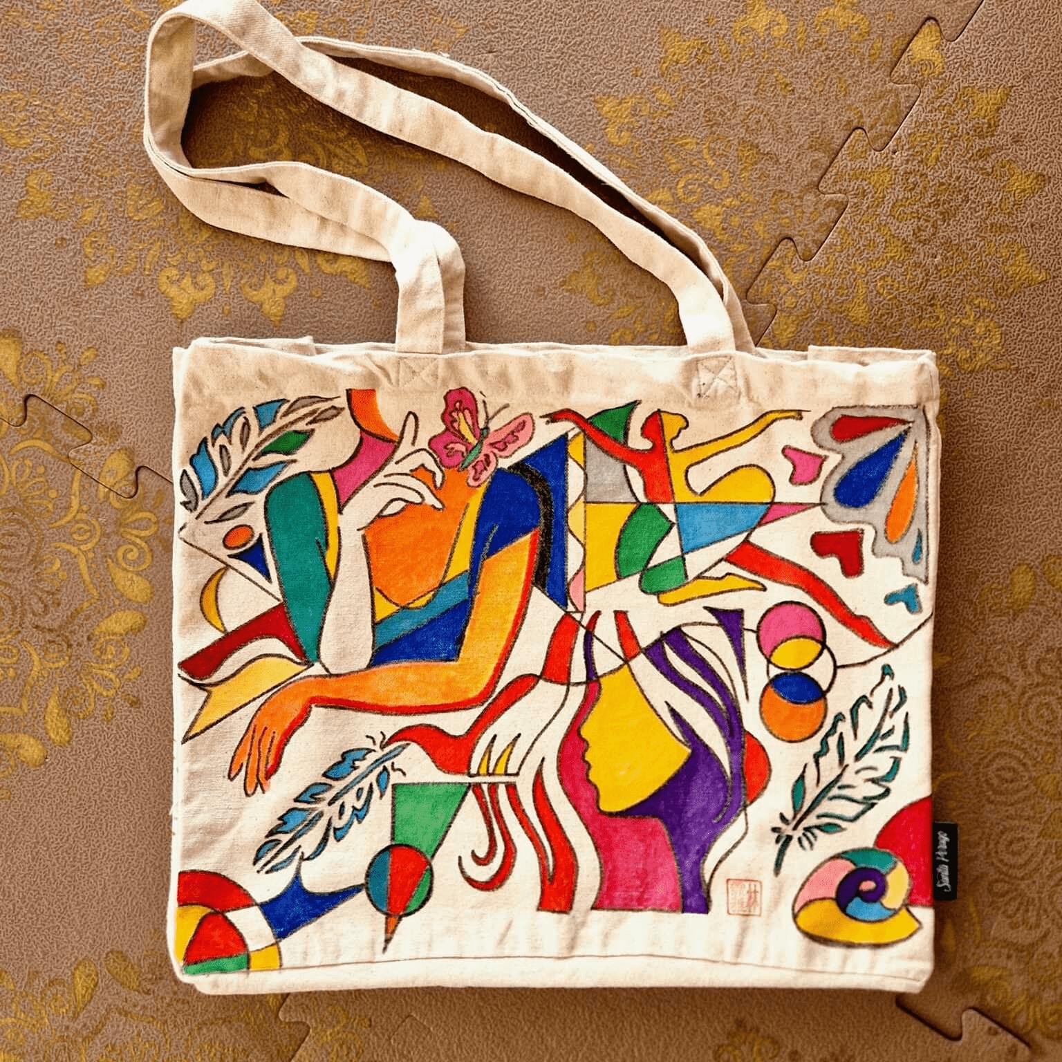 2024-05 Stofftasche mit abstraktem Motiv_CS